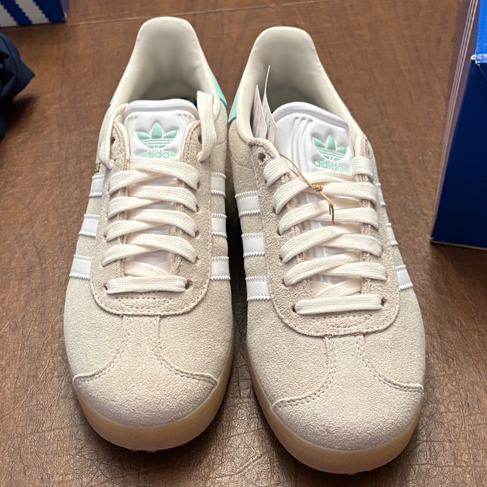Adidas Cream and White Sneakers